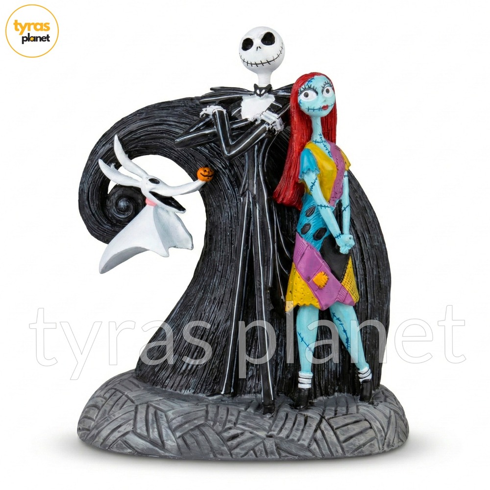 Disney Nightmare Before Christmas Jack Skellington Sally Zero Figurine 9" H